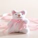 Little cat, Miniature cat handmade with a heart in a gift box, Cute cat, White cat, Heart