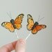Woodland Butterfly Monarch Bobby Pins - Woodland Hair Accessory - Bride - Bridesmaid - Flower Girl - One Set
