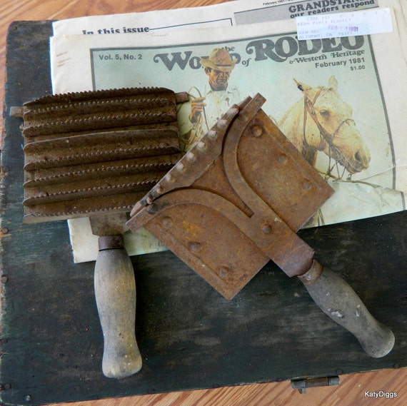Vintage Horse Curry Combs Great Country Decor by FunkyRust on Etsy