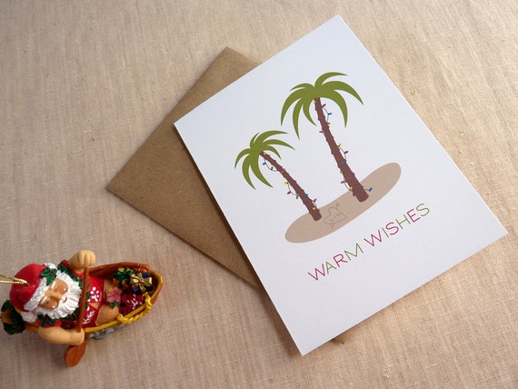 items-similar-to-tropical-christmas-cards-personalized-christmas-card