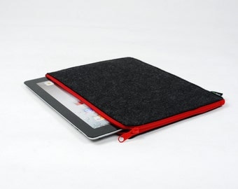 25% OFF Customized Felt iPad 1 2 3 4 Case New iPad Air Sleeve iPad Bag iPad Holder Wallet Zipper Closure New iPad E1027