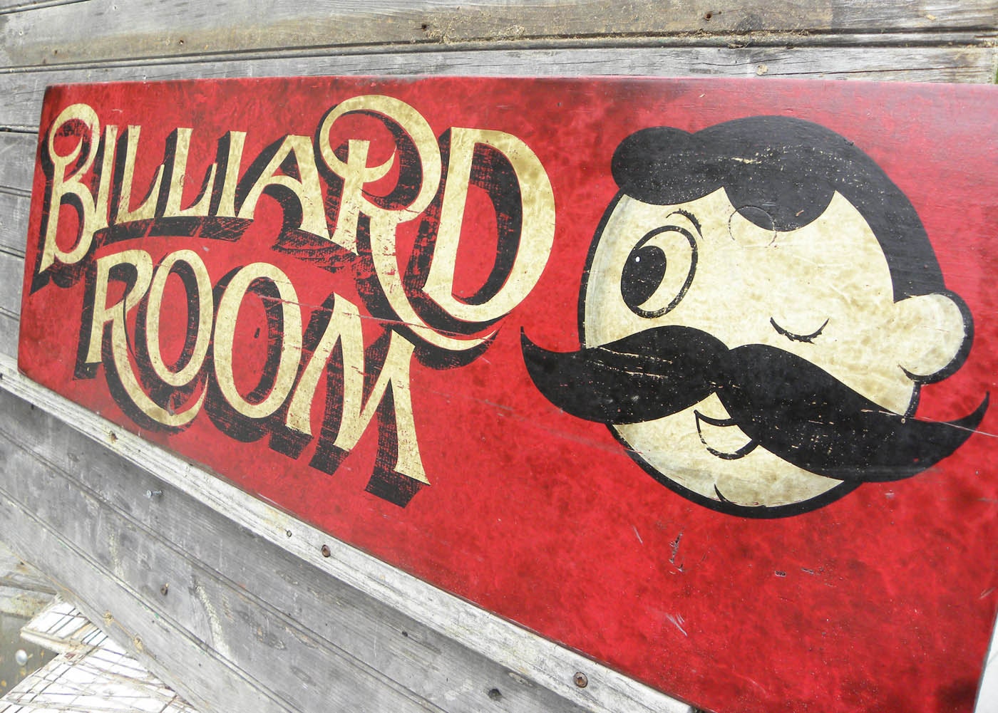 vintage billiard signs