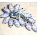 Blue Polkadot Flower Brooch - Vintage Touch of Elegance 1949a-012312000