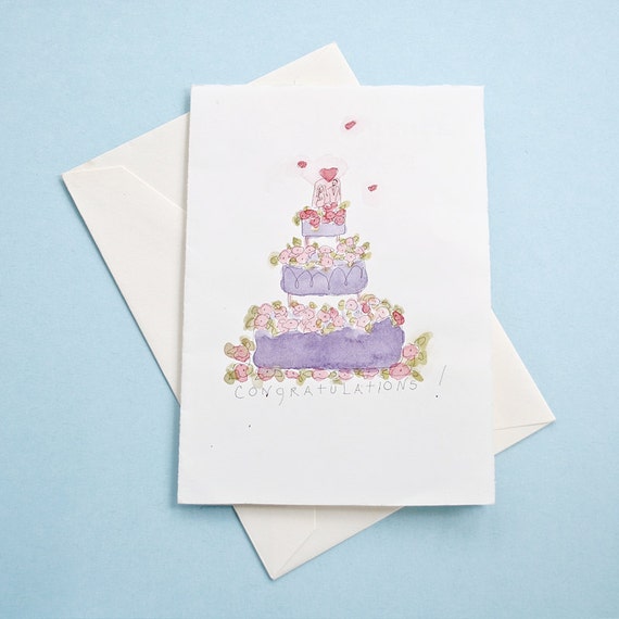 Congratulations Watercolor Greeting Card