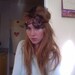 Black French Lace 20s Hippie Dramatic Headband