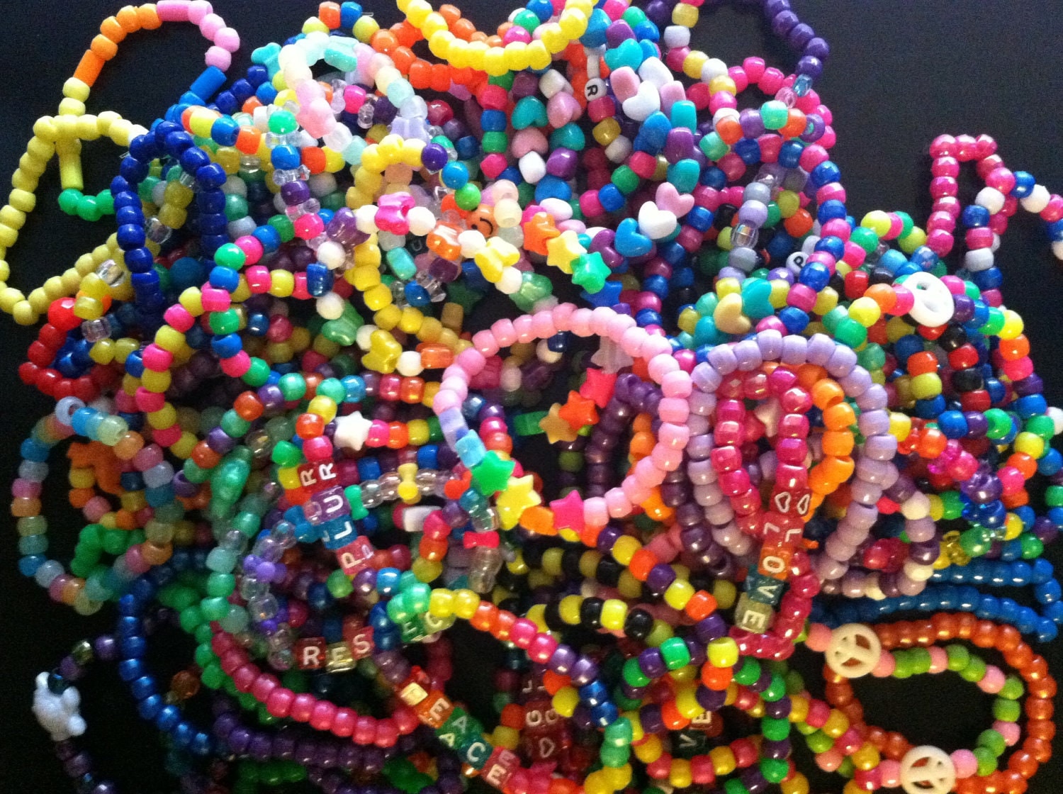 Kandi Bead Bracelet Set 6 Bracelets