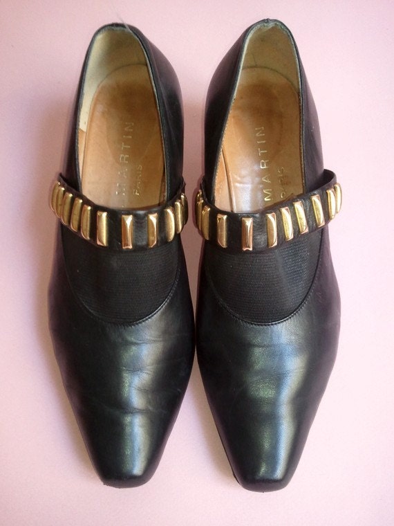 vintage JB MARTIN FRANCE shoes size 4 us pointure 35 black