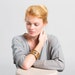 Wood Bracelet Indian Rosewood and Gold Leaf - Discreet Elegance