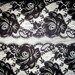 Extra Wide Stretch Floral Lace, Black, 14" inch wide, 1 Yard For Apparel, Home Decor, Accessories, Victorian & Romantic Crafts