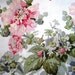 Camilla Floral Fabric, Fat Quarter, Multicolor / White, 18" X 22" inches, 100% Cotton, For Victorian & Romantic Projects