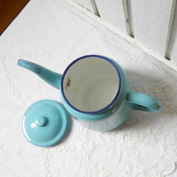 vintage enamel teapot vintage enamel enamel kitchenware