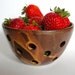 Berry Bowl, Mini Colander, Rust , Brown, Wedding Gift ,Shower Gift, Bridesmaid gift, Ceramic Stoneware BACK IN STOCK