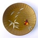 Vintage Plate Japanese Butterfly and Bamboo Lacquerware