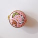 Porcelain Jewelry Box, small pink vintage box from Italy with lovely butterflies and gold details