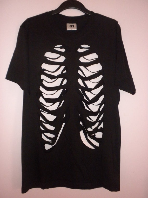 Rib Cage cut out shirt Made To Order