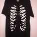 Rib Cage cut out shirt Made To Order