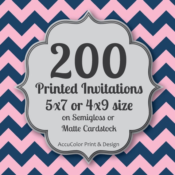 5x7 Invitation Printing