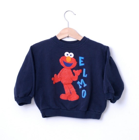 Vintage Elmo Sweatshirt by Muppets Sesame Street 1980s