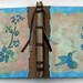Tranquil Hummingbird Journal, Stab Bound Rustic Handmade Journal, Diary, Notebook, Sketchbook, Guestbook with Raised Textured Design