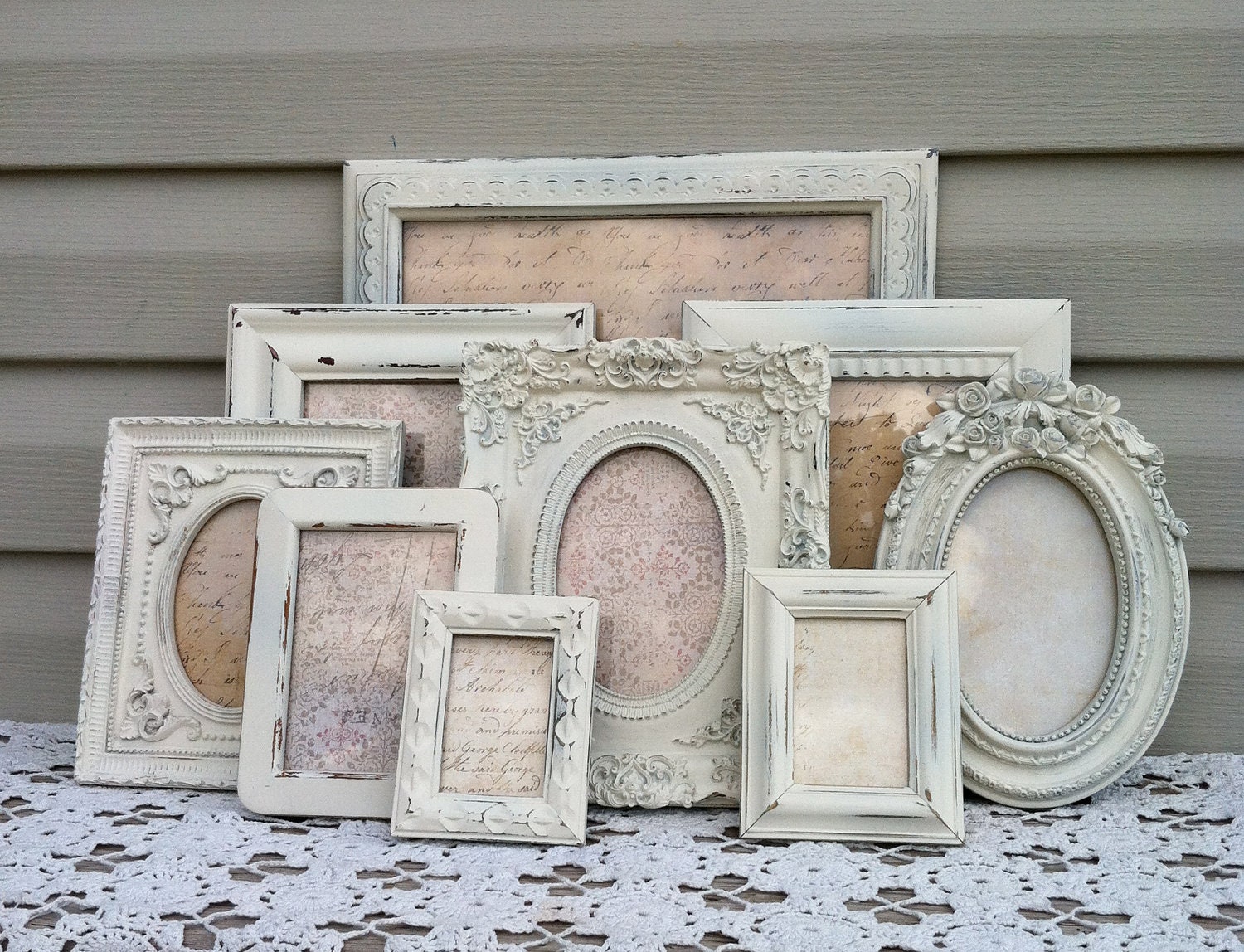 White French Country Picture Frame Collection / Baroque Shabby