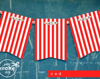 red banner 1st birthday banner boy red birthday decorations boy baby shower banner red party printables red stripe banner striped garland