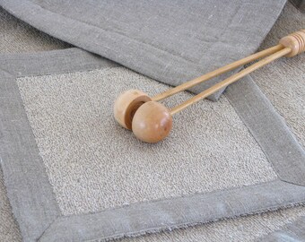 Linen Terry Bathmat / Bath Rug / Soft / Ecru
