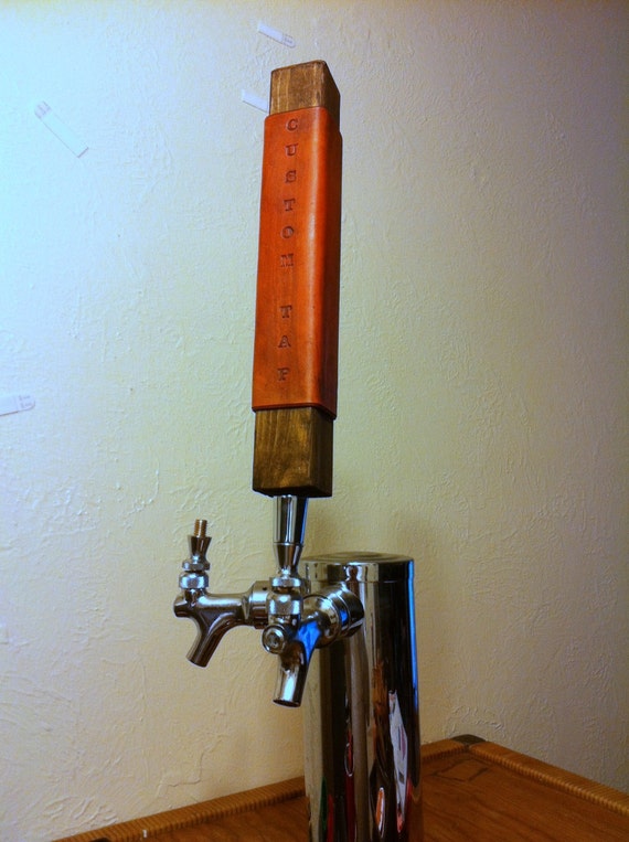 Custom Beer Tap Handle Personalized Tap handle Leather and