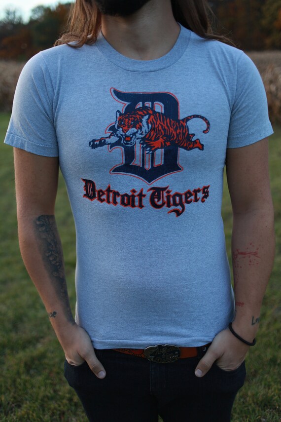 Vintage Detroit Tigers tshirt 1980s
