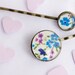 Blue Bobby Pin Floral Hair pin romantic