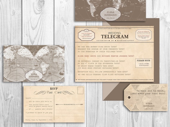 Telegram Wedding Invitation Template 9