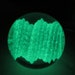 Glow In The Dark Borosilicate Art Glass Marble - Wormhole