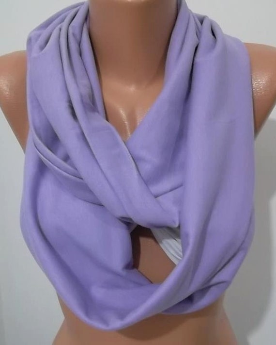 Lavander ScarfCotton jersey Scarf ShawlLilac by ElegantScarfStore
