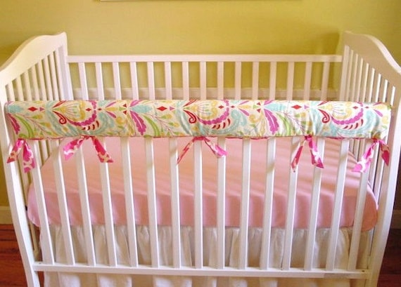 Image Of Lambs Ivy Woodland Tales Crib Rail Cover Presenting The