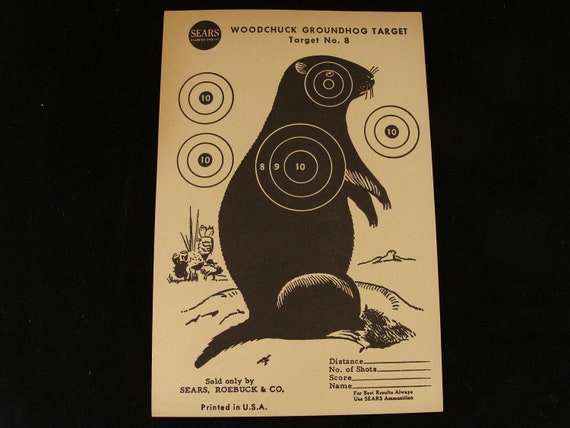 Vintage Woodchuck Target no. 8 by Sears