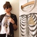 Geometry Of The Heart - Hand Printed Vest - Cream Marl, Size Large