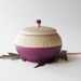Mini Treasure Pot, Plum Purple: Wedding Decor, Engagement, Special Jewelry Box, Toothfairy