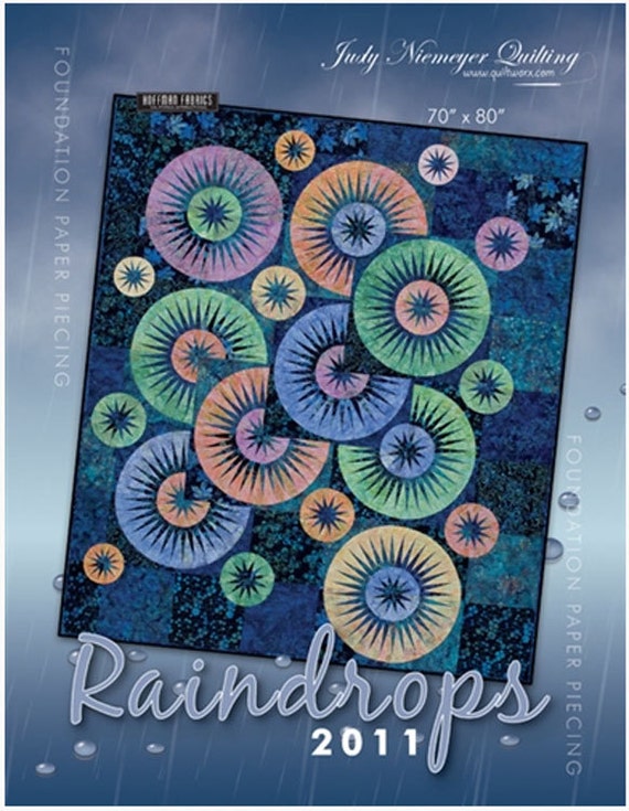 Raindrops Paper Pieced Quilt Pattern Judy Niemeyer DIY