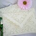 Doily Lace Envelopes, Paper, Vintage Inspired, IVORY Shabby Chic Wedding Invitaion Liners, 5 x 7 A7 Size 1 Piece Set