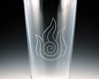 Avatar The Last Airbender - Legend of Korra Fire Nation Pint Glass