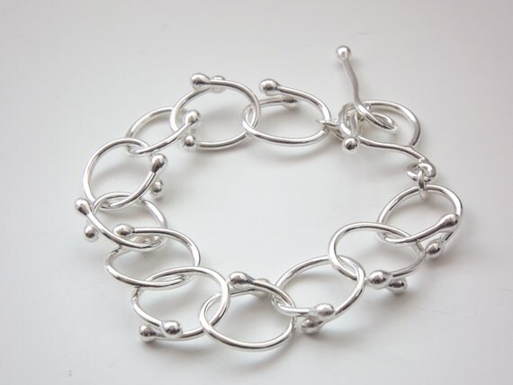 Items similar to Bohemian bracelet fine silver bracelet fine silver ...