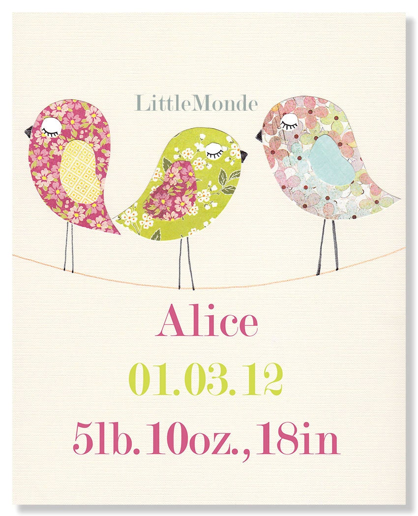 NURSERY ART PRINT Nursery Decor Personalized Nursery Print