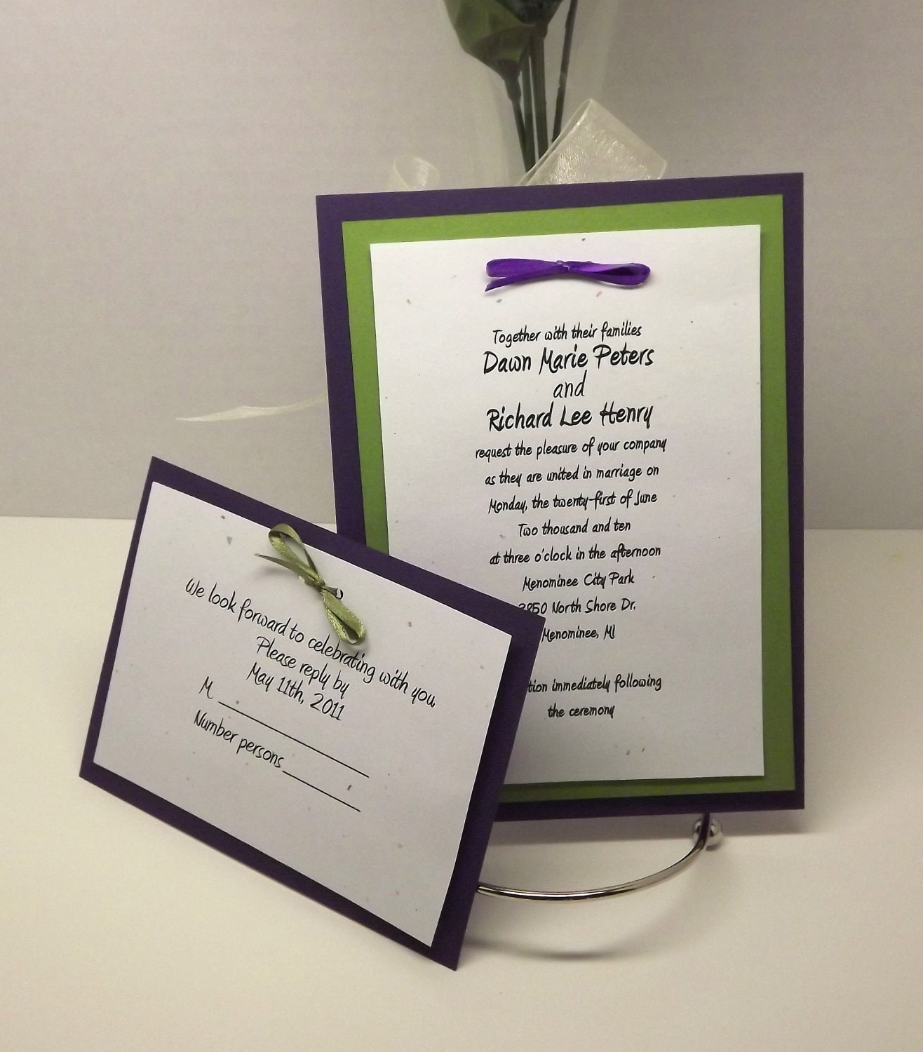 DIY Wedding Invitation Kits with Invitations RSVP and