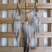 Dark Tan Deerskin Leather Dream Catcher with Variant Rooster Feathers