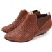 size 5.5 vintage WINKLEPICKER brown leather CHELSEA booties