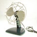 Vintage Electric Fan in Retro Blue 1950s