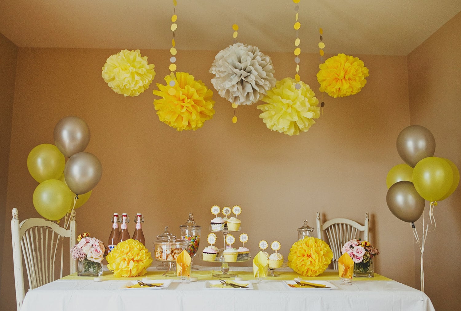 Yellow Party & Shower DIY Decoration Package by BubblyNewYork
