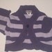 bold plum and lilac toddlers bolero style sweater