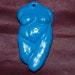 OOAK ocean blue sacred nude Goddess pendant