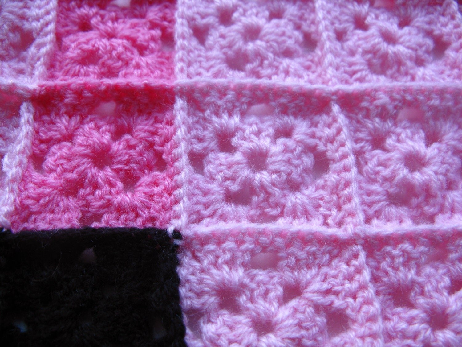Walking Kirby 8bit Crochet Blanket