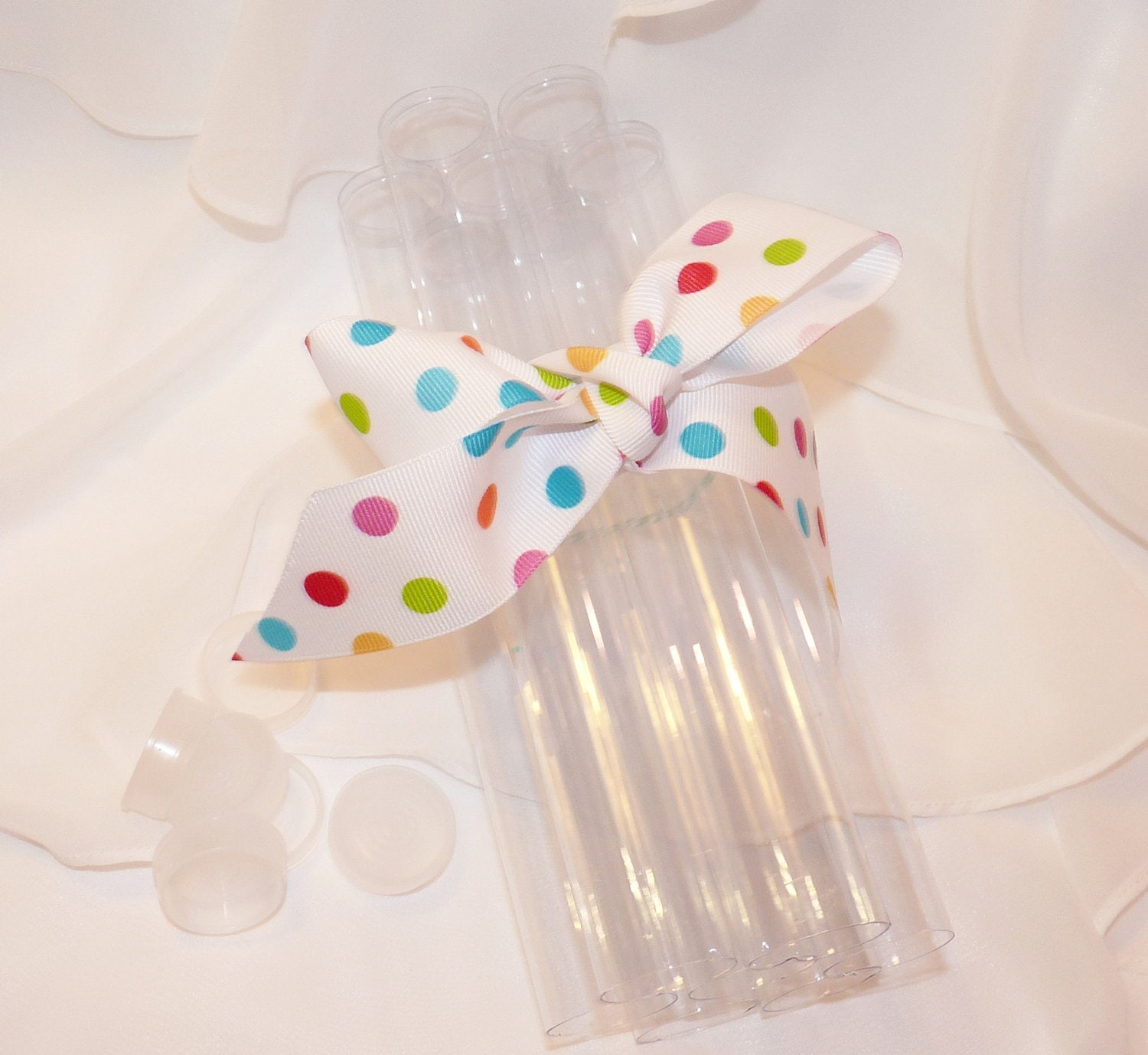 CLEAR PlASTIC TUBES CaNdY CLEAR PlaStiC FaVor Tubes set of